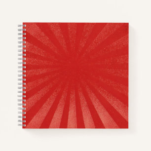 Carnet Fond de Soleil Rouge – Texture Rétro Vintage