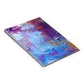 Carnet Fond de texture de toile : Huile abstraite (Côté Droit)