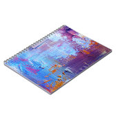 Carnet Fond de texture de toile : Huile abstraite (Côté gauche)