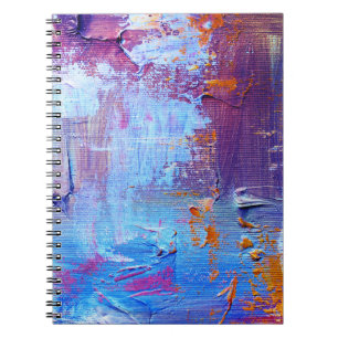Carnet Fond de texture de toile : Huile abstraite
