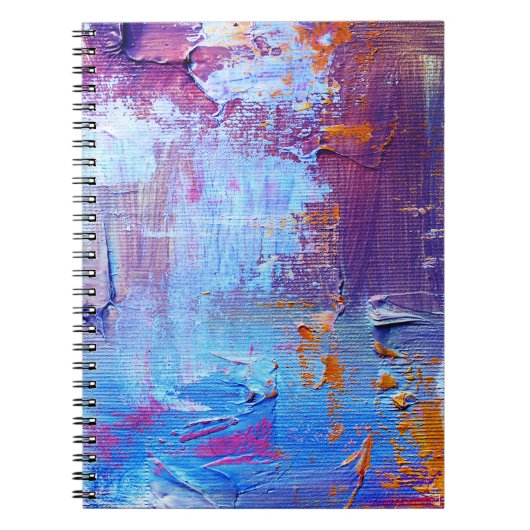 Carnet Fond de texture de toile : Huile abstraite (Devant)