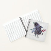 Carnet Fond d'éclaboussure d'aquarelle Baies de corbeaux (Intérieur)