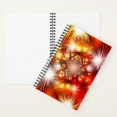 Carnet Fond d'étoiles de feux d'artifice abstraits (À l'intérieur)