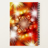Carnet Fond d'étoiles de feux d'artifice abstraits (Verso)