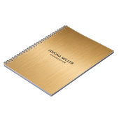 Carnet Fond doré de luxe  (Côté gauche)