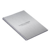 Carnet Fond gris clair personnalisé (Côté Droit)