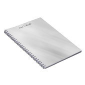 Carnet Fond gris élégant simple discret professionnel (Côté Droit)