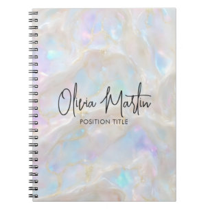 Carnet Fond iridescent Opale scintillante