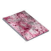 Carnet fond rose, déco, motif, abstrait, âgé, (Côté Droit)