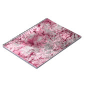 Carnet fond rose, déco, motif, abstrait, âgé, (Côté gauche)