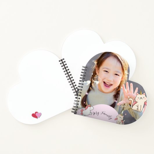Carnet Fond rose & fille douce (Intérieur)