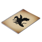 Carnet Fond rustique Dragon noir (Côté gauche)