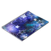 Carnet Fond spatial avec étoiles (Côté gauche)