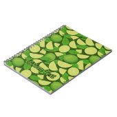 Carnet Fond vert citron (Côté gauche)