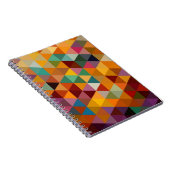 Carnet Fond vintage de motif de triangles (Côté Droit)