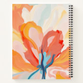 Carnet Fonds de fleurs peinture abstraite (Dos)