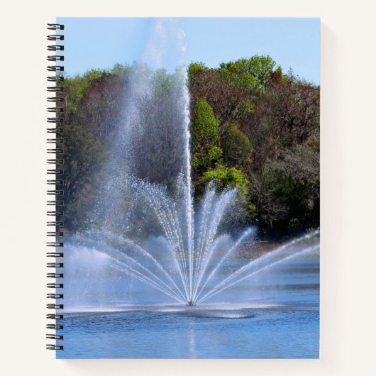 Carnet Fontaine sur un étang (Devant)
