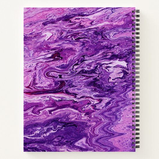 Carnet Fonte de marbre foncé Améthyste (Dos)