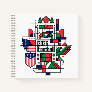 Carnet Football 2026 USA, Canada, Mexique Football Art