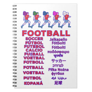 Carnet Football en plusieurs langues -Fußball Calcio Soc