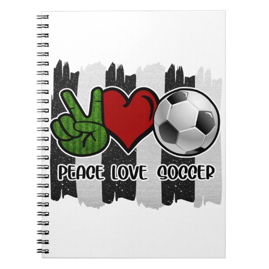 Carnet Football Paix et Amour (Devant)