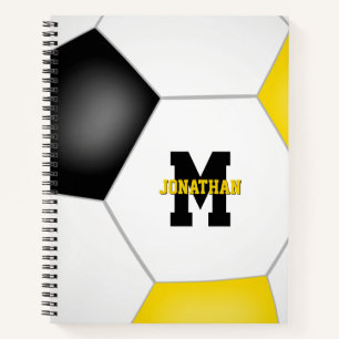 Carnet football personnalisé aux couleurs de l'équipe noi