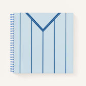 Carnet Football sur mesure Jersey bleu clair (Devant)
