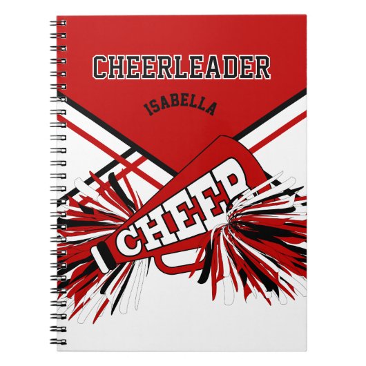 Carnet For a Cheerleader - Red, White & Black (Devant)
