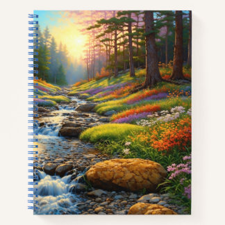 Carnet Forest Flowers Colorful Art