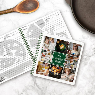 Carnet Forest Green Photo Collage 8 Photos Famille Recett