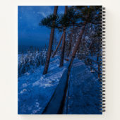 Carnet Forest path at winter night (Dos)