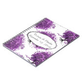 Carnet Forest Purple Heart Leaf Tree Wedding (Côté gauche)
