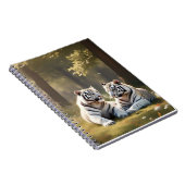 Carnet Forest Stillness – White Tigers Notebook (Côté Droit)