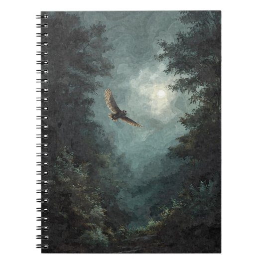 Carnet forestier Owl Moonlit (Devant)