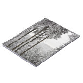 Carnet Forêt à feuillage persistant en hiver (Côté gauche)