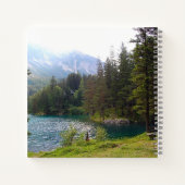 Carnet Forêt alpine pittoresque et lac Photo (Dos)