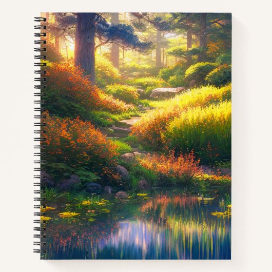 Carnet Forêt avec terrain bissé au soleil (Devant)