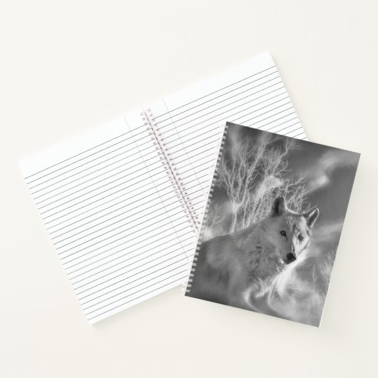 CARNET FORÊT BLANCHE EN BOIS BLANC (Intérieur)