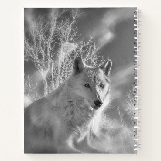 CARNET FORÊT BLANCHE EN BOIS BLANC (Dos)