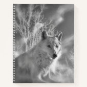 CARNET FORÊT BLANCHE EN BOIS BLANC (Devant)