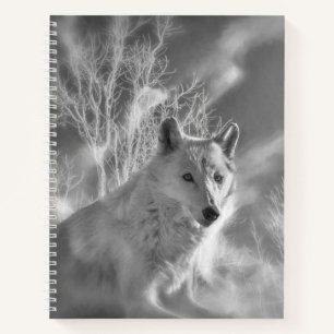 CARNET FORÊT BLANCHE EN BOIS BLANC