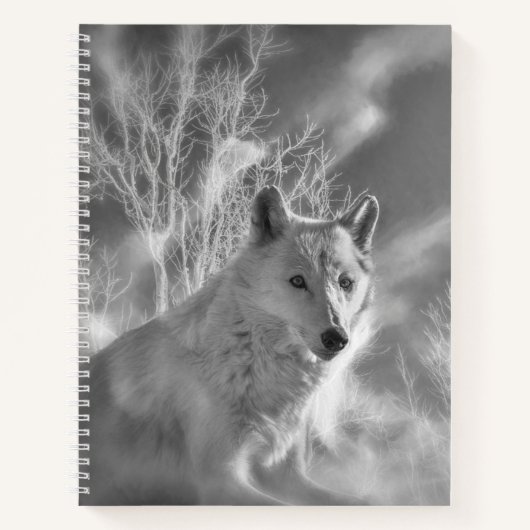 CARNET FORÊT BLANCHE EN BOIS BLANC (Devant)