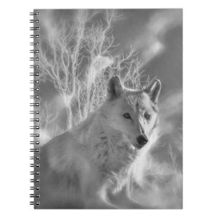 CARNET FORÊT BLANCHE EN BOIS BLANC