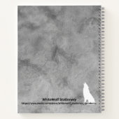 Carnet Forêt blanche personnalisée de licorne (Dos)