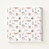 Carnet Forêt boisée rustique Animaux Bébé Première année (Dos)