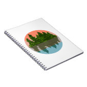 Carnet Forêt Coucher Nature Pins Arbres (Côté Droit)