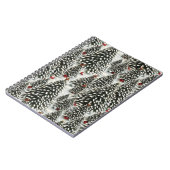 Carnet Forêt d'arbres de Noël couverts de neige (Côté gauche)