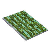 Carnet Forêt de bambou sur bleu clair (Côté Droit)