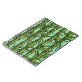 Carnet Forêt de bambou sur bleu clair (Côté gauche)