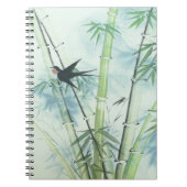 Carnet Forêt de bambou - vert (Devant)